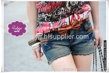 Supermodels Leather Stylish Jeans & Denim Shorts