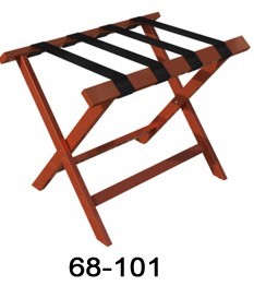 wood luggage rack