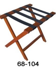 wood luggage rack