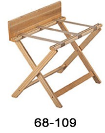 wood luggage rack