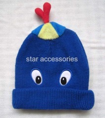 acrylic knitted kids hat