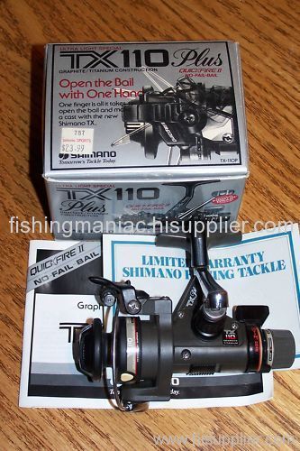 Vintage Shimano TX 110 Plus Spinning Reel