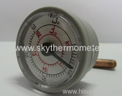 Boiler capillary thermometer