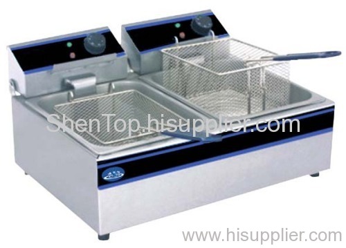 HDF-6L-2 Counter Electric double-tank (double Baskets) Fryer