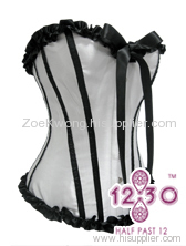 MH30 White Strapless Butterfly Corset