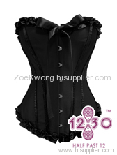 MH30 Black Strapless Butterfly Corset