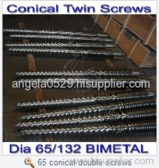 65/132 conical twin screw