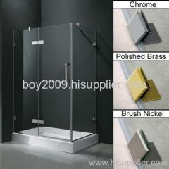 Frameless glass shower door