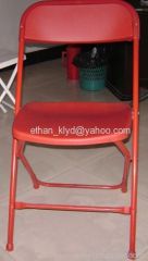 Red Mental Folding Plastic Chair