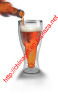 Fred and Friends Hopside Down Glass Mug - Upside Down Beer Glass