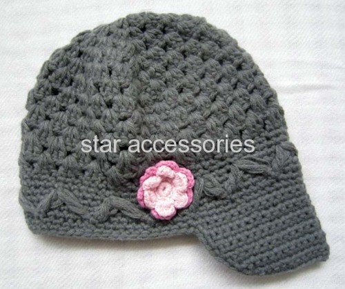 acrylic knitted kids hat