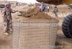 Military wire mesh Hesco Bastion