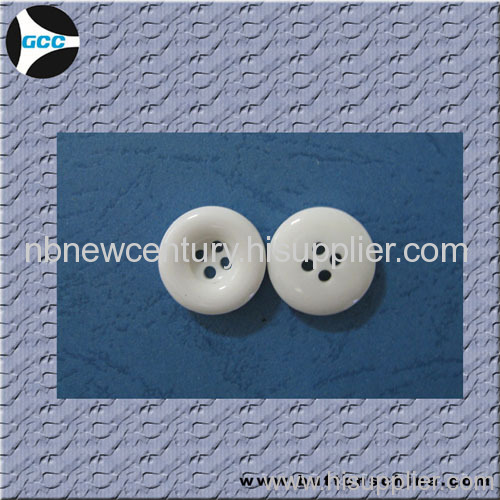 4H plastic white Chalk Button for over coat