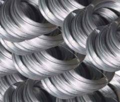 Galvanized spring steel wire