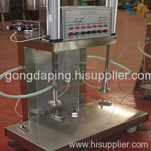 doble heads beer barrel filling machine