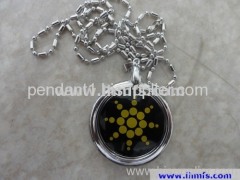 Energy lava pendant,coloured glaze healthcare energy pendant sunflower