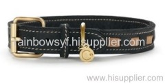 REAL LEATHER DOG COLLAR AND LEAD