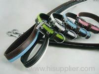 TWO TONE DOG COLLAR AND LEASHES