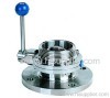 Health-class butterfly valve flange