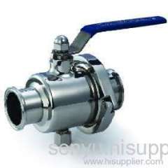 Fast stainless steel ball valve