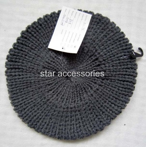 acrylic knitted round hat