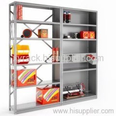 Long span shelving rack of heavy duty and medium duty