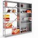 Warehouse Storage System Medium Duty Metal Rack Shelf