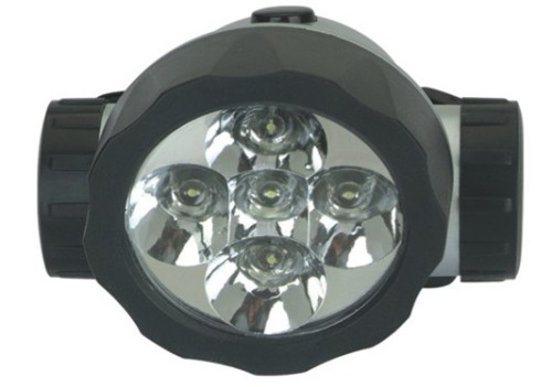 black 5 LED headlight