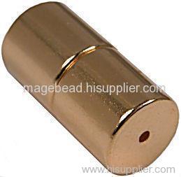 Cylinder Shaped - Magnetic Jewelry Clasps - Gold