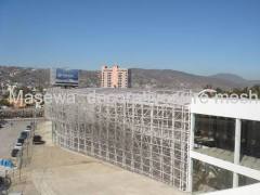 Woven wire mesh cladding