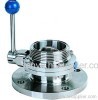 Health-class butterfly valve flange