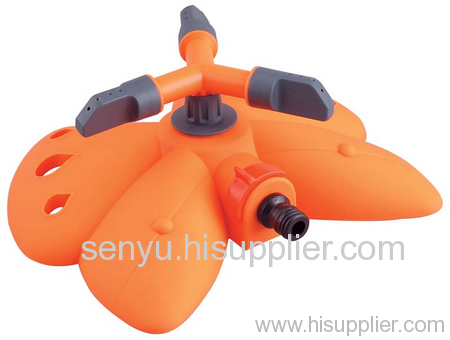 butterfly base sprinkler with three arm