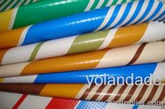 PVC both side striped tarpaulin