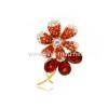 Pin flower brooch