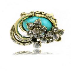 Stone Pin Brooch