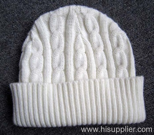 acrylic jacquard knitted hat