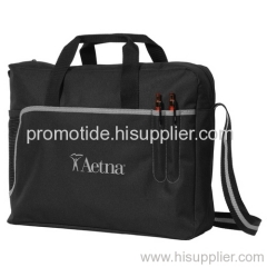 Zipper Polyester Messenger Briefcase