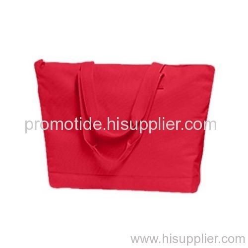 600D Polyester Zipper Tote Bag