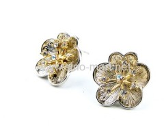 flower stud earing