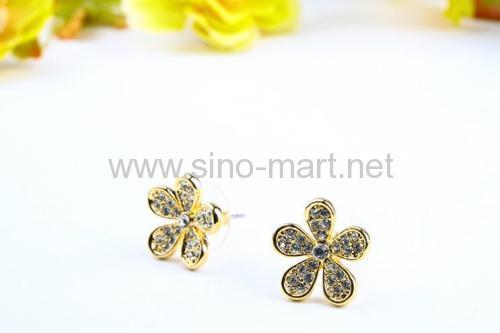 stud flower earrings findings