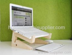 puzzle bamboo laptop stand