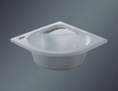 corner acrylic shower tray