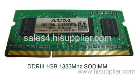 DDR3 1GB 1333Mhz SODIMM PC 10600U