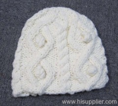 acrylic jacquard knitted hat