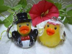 The Bride and Groom Duck Keychain