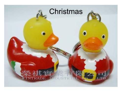 Christmas Duck Keychain