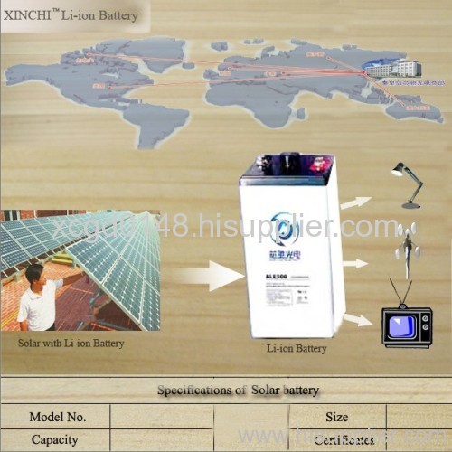 lithium battery for solar system