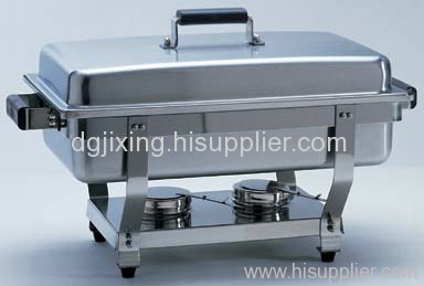Popular 9QT Stainless steel hotel buffet oblong gold chaffer dish /chafing dish