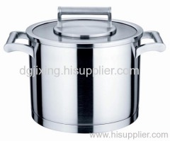 New Products deluxe Stainless steel deep saucepot/ Soup Pot stock pot with glass lid