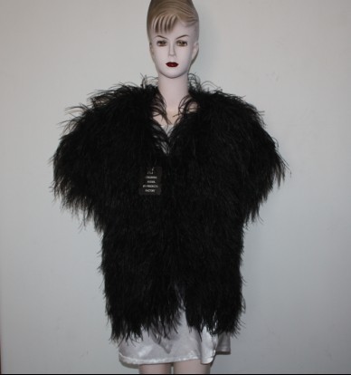 ladies feather coat